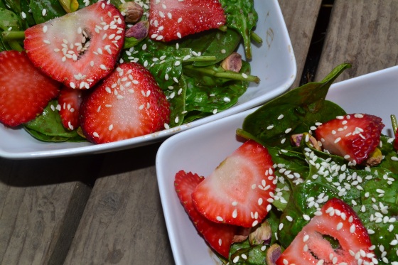 Balsamic Pistacio and Strawberry Salad